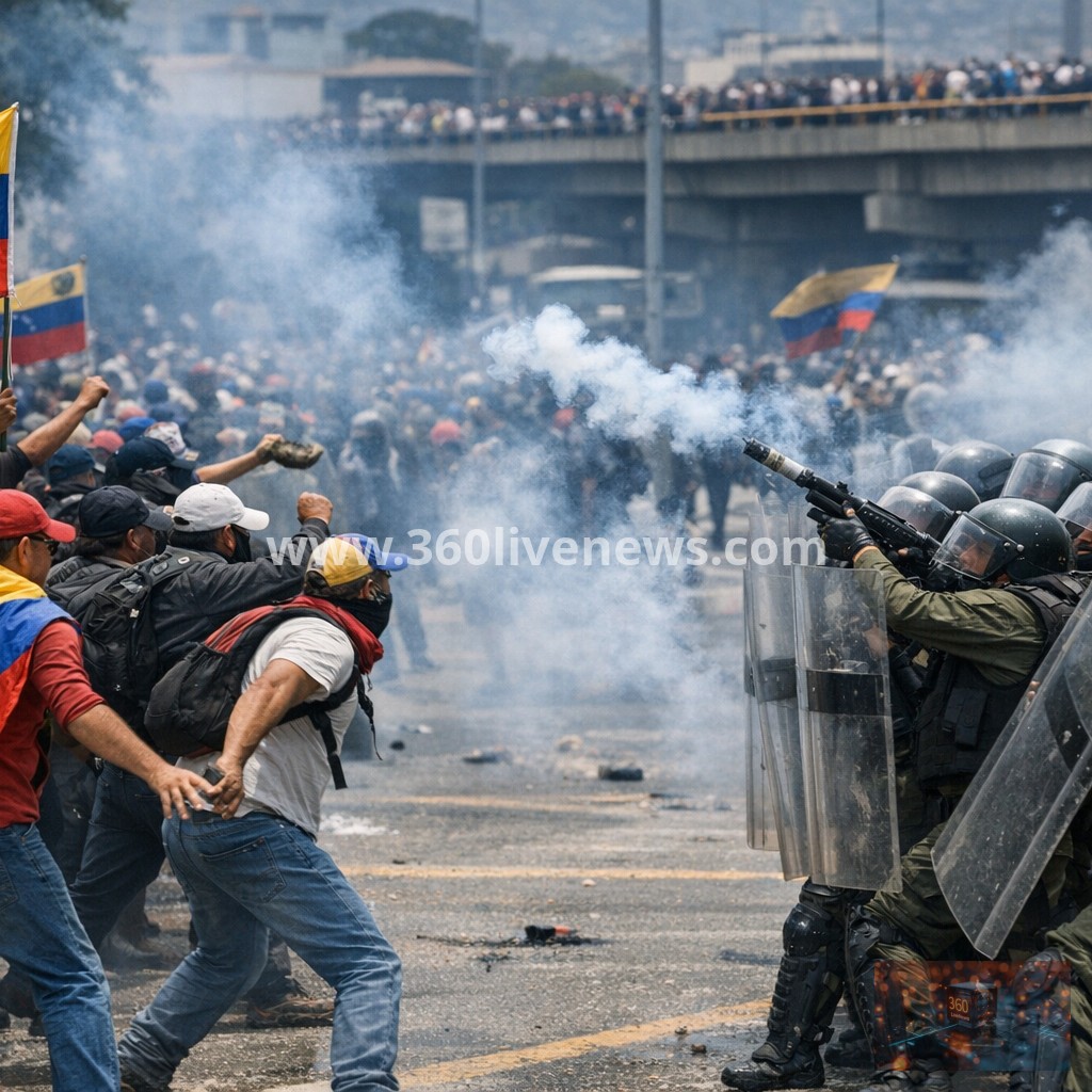 Venezuelan protesters clash with police at rally for political prisoners