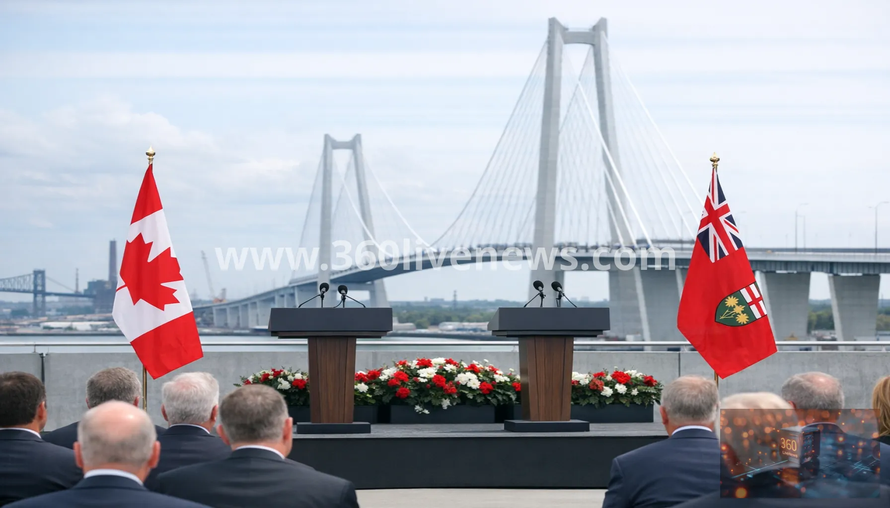 Canada opens Gordie Howe bridge without US officials amid worsening trade dispute