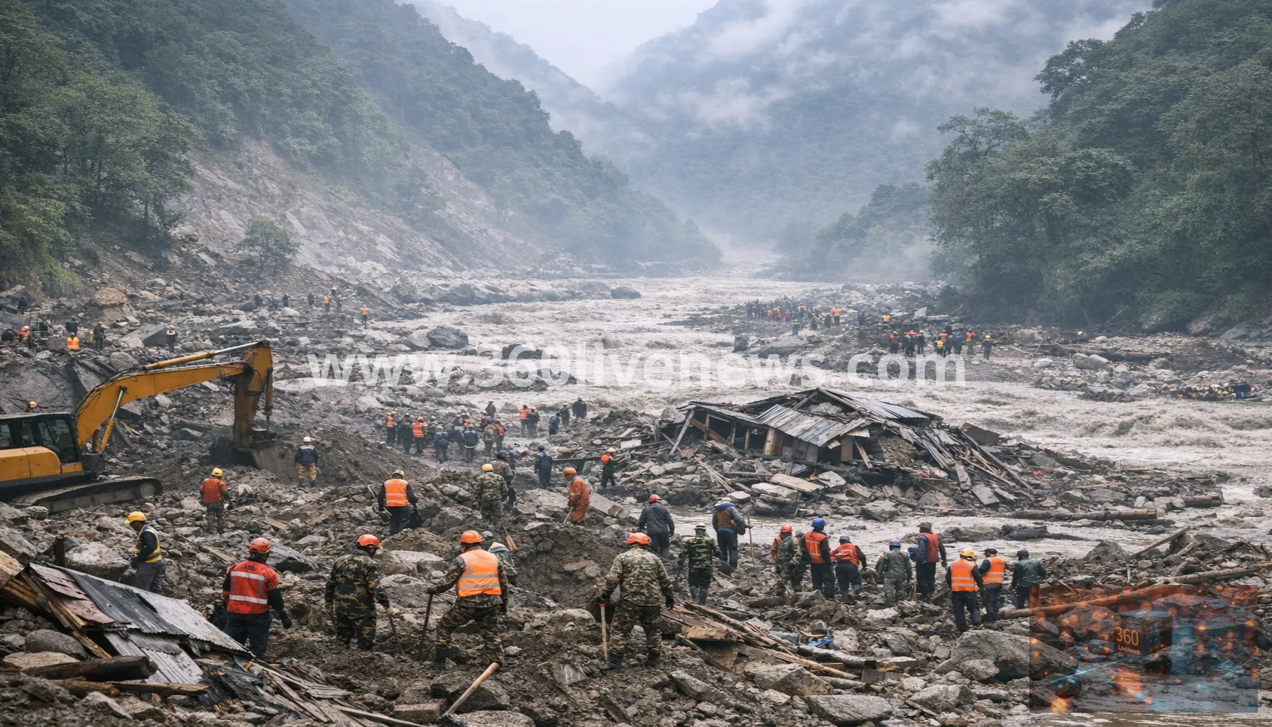 Death toll nears 400 as rescuers search for more than 1,400 missing after Nepal-Tibet floods