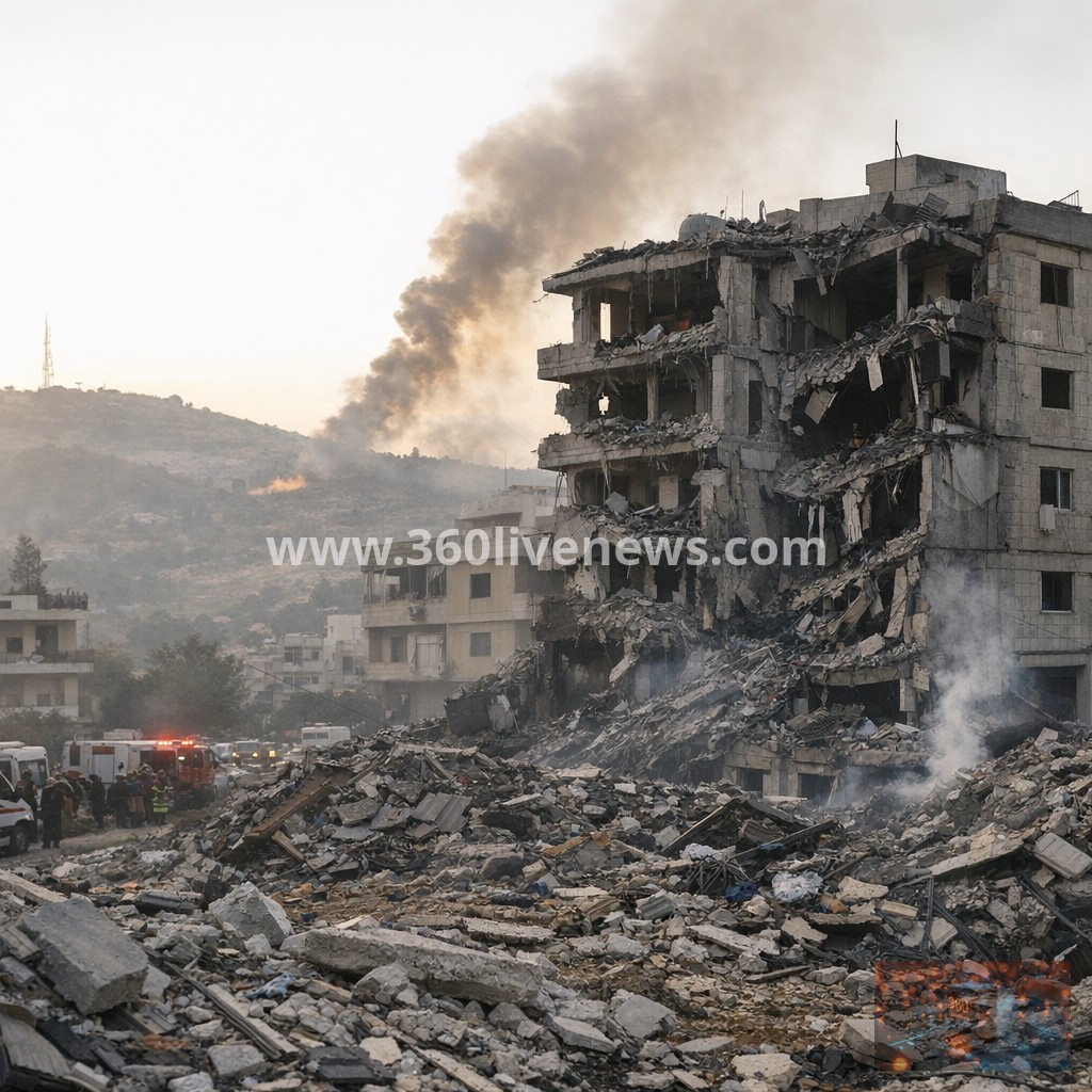 Israeli air strikes kill five family members including rescue workers in Lebanon