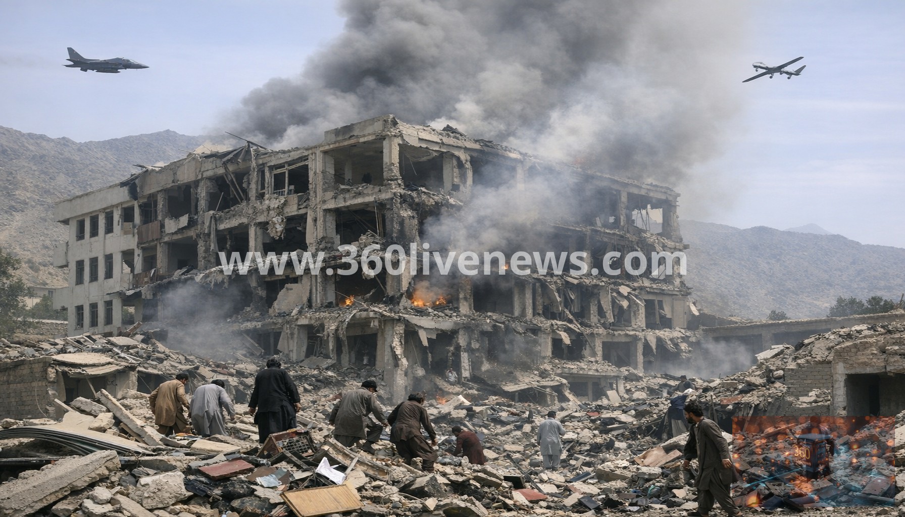 Pakistani attacks on Afghan Kunar University kill and injure dozens