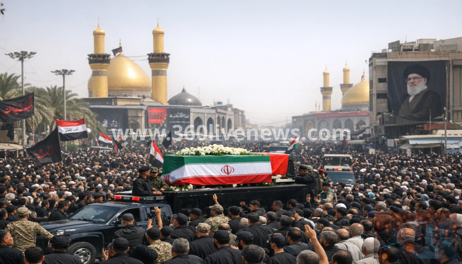 Khamenei funeral procession moves from Najaf to Karbala as Iraq ceremonies continue