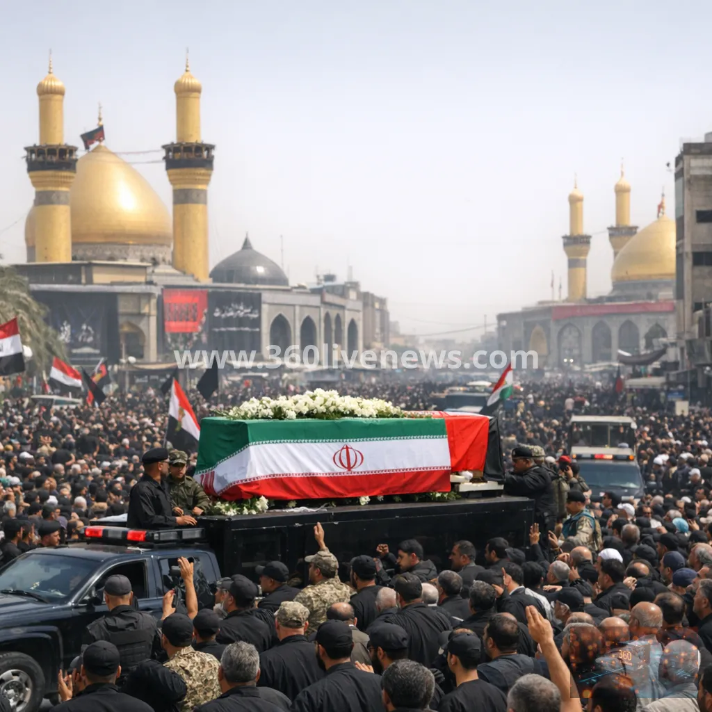 Khamenei funeral procession moves from Najaf to Karbala as Iraq ceremonies continue