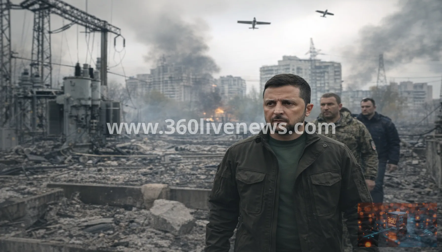 Ukraine warns of retaliation as Russian strikes hit power grid and Kyiv faces drone attacks