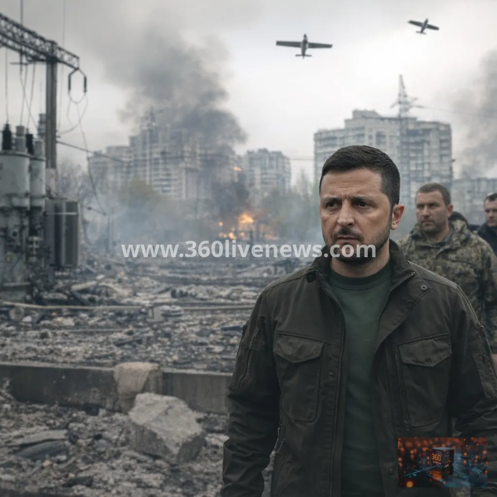 Ukraine warns of retaliation as Russian strikes hit power grid and Kyiv faces drone attacks