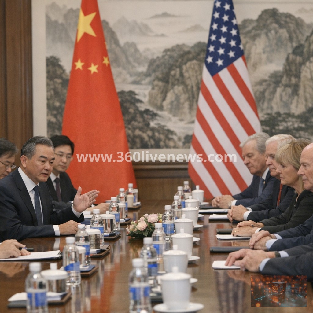 China urges improved ties as Wang Yi meets visiting US senators in Beijing