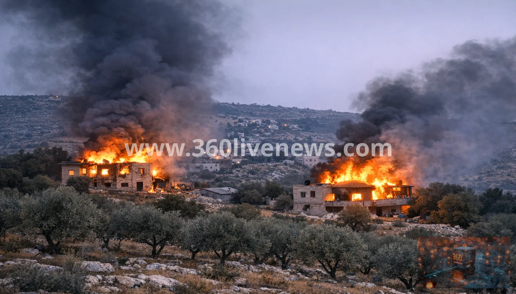 Israeli settlers torch two homes in Jalud village in occupied West Bank