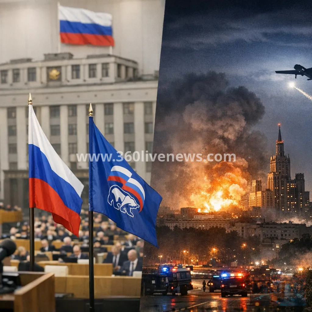 Russia's United Russia wins record Duma supermajority as Kyiv drone strike hits Moscow