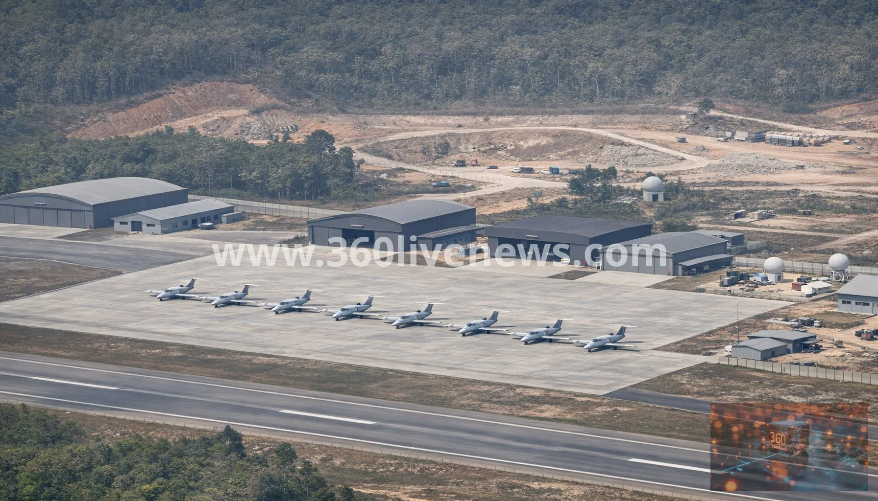 Satellite images show attack jets at new Chinese military facility in Laos