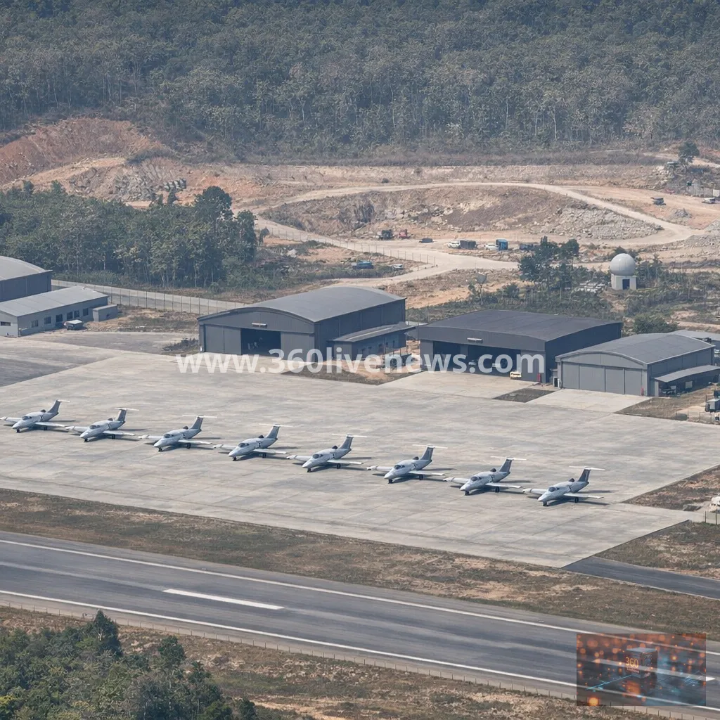 Satellite images show attack jets at new Chinese military facility in Laos