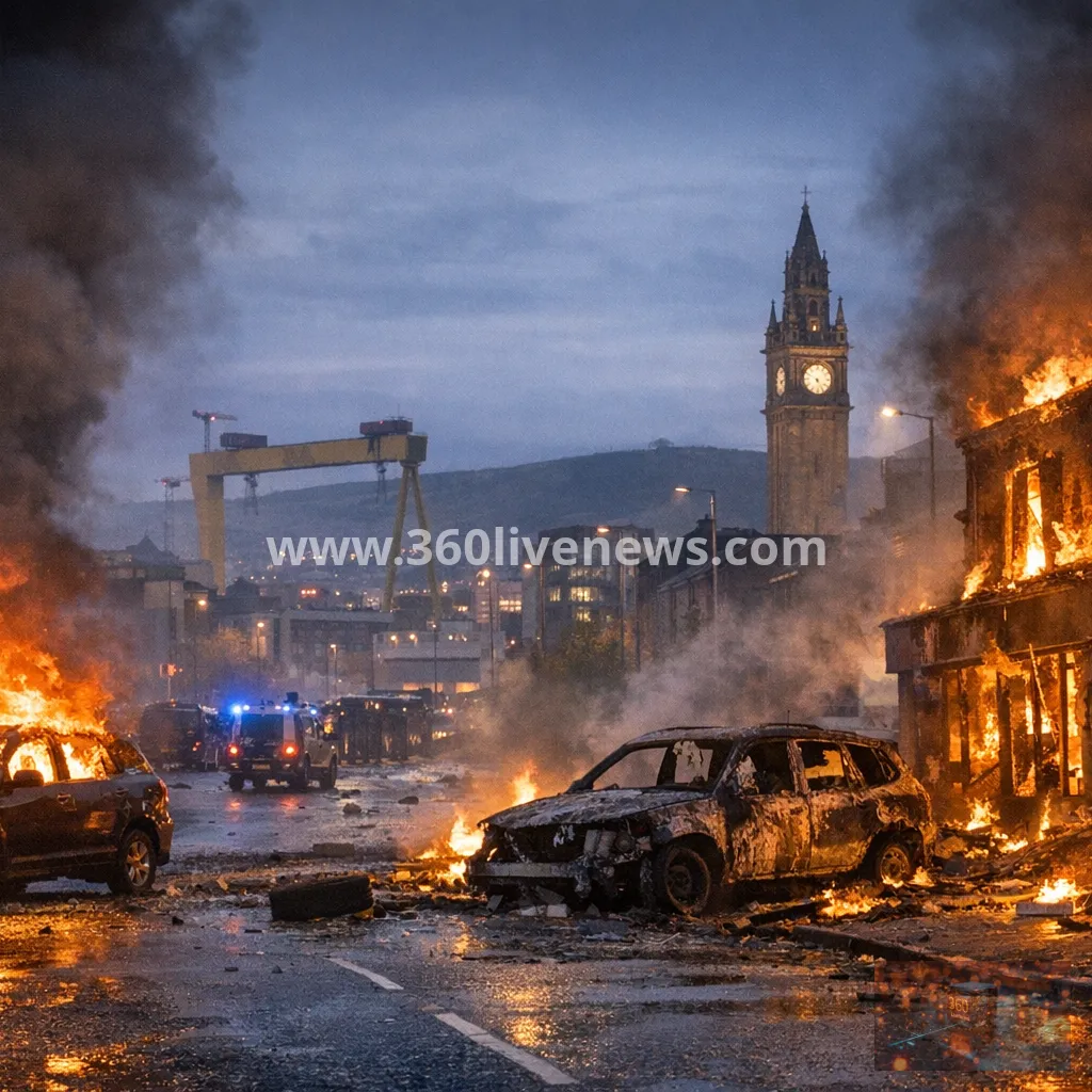 Belfast unrest spreads for a second day after stabbing attack