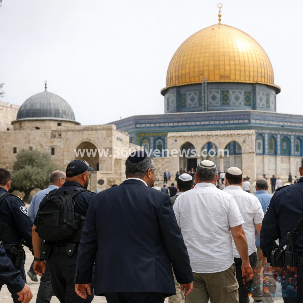 Israeli minister and settlers enter Al-Aqsa compound amid holiday tensions