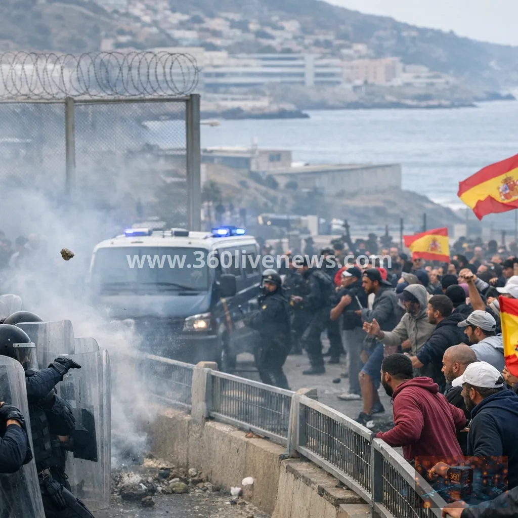 Ceuta anti-migrant protests escalate into clashes with police as Spain urges calm