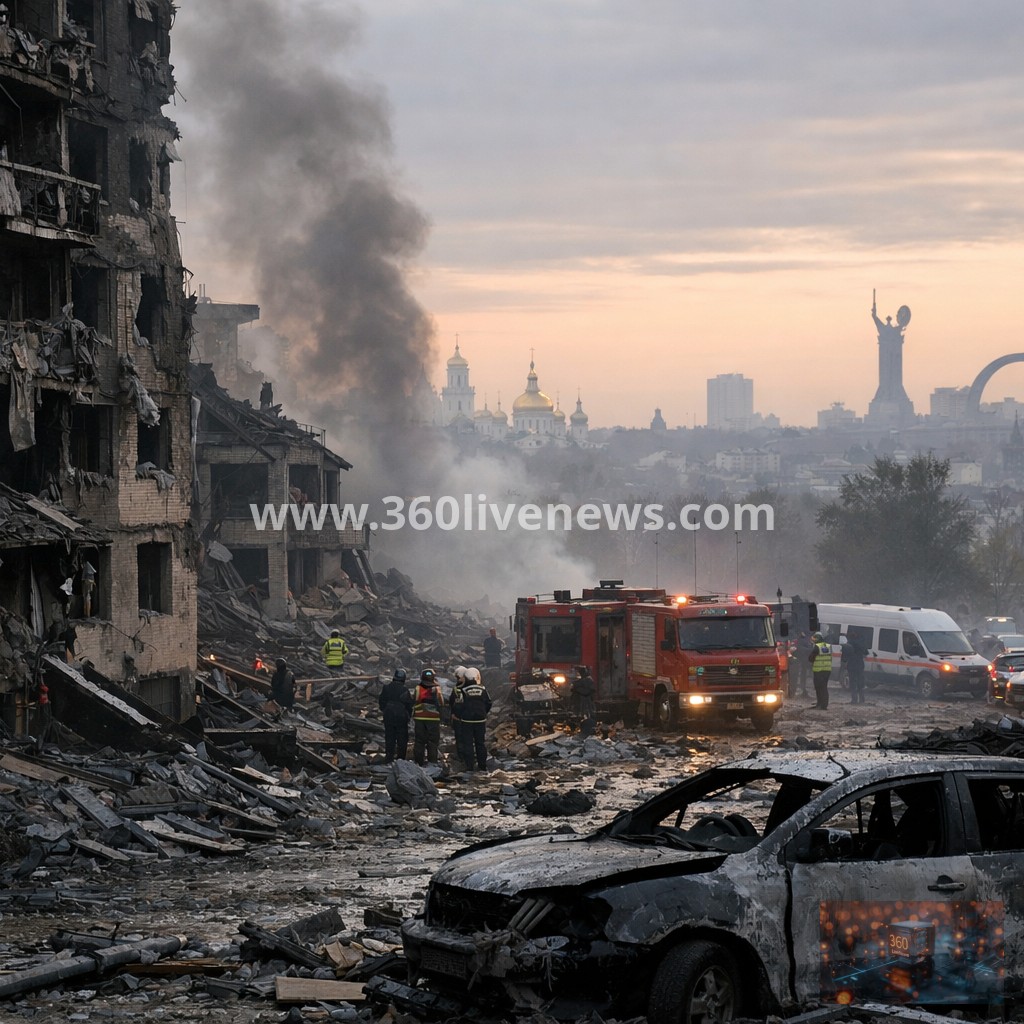 Russian strikes hit Kyiv and other Ukrainian regions overnight, killing one