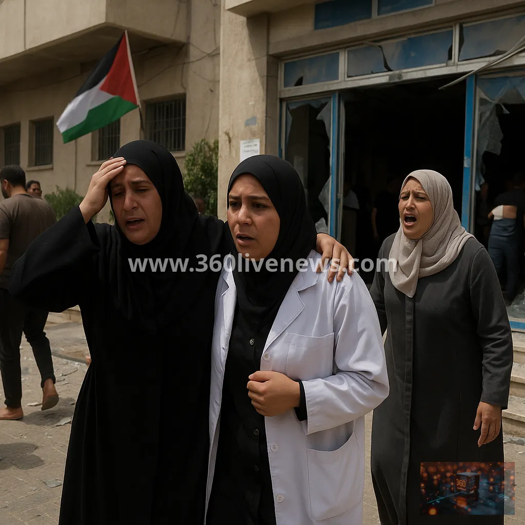 Hospital workers wounded in Israeli drone attack on Kamal Adwan Hospital in northern Gaza