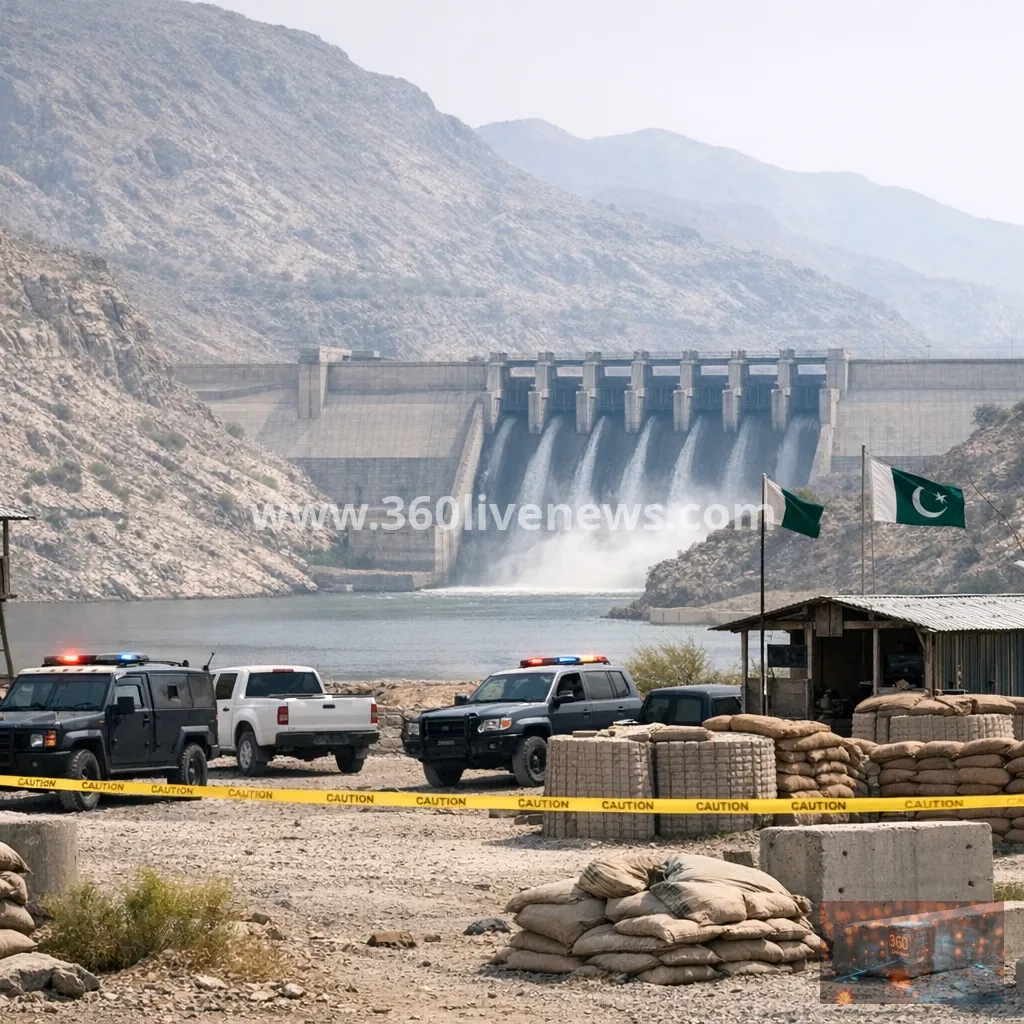 Nine police officers killed in attack on dam project post in southwestern Pakistan