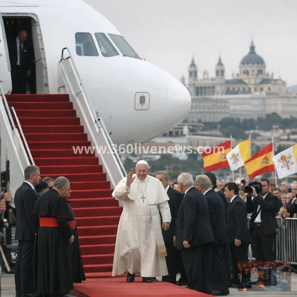 Pope Leo XIV begins first papal visit to Spain in 15 years
