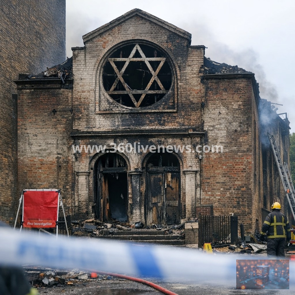 Former East London synagogue fire treated as attempted arson