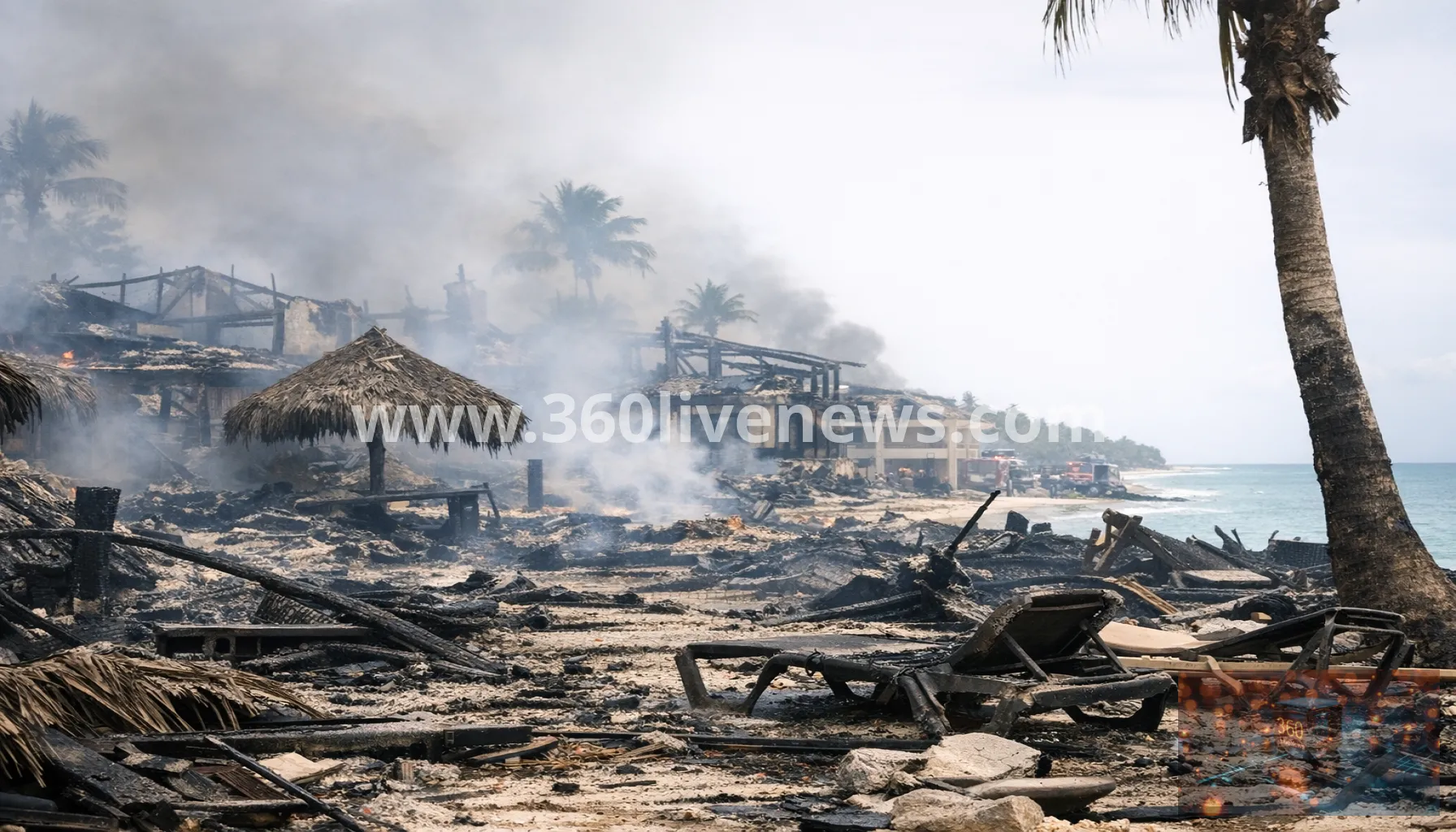 Italian tourist dies as fire heavily damages Dominican Republic resort in Bayahibe