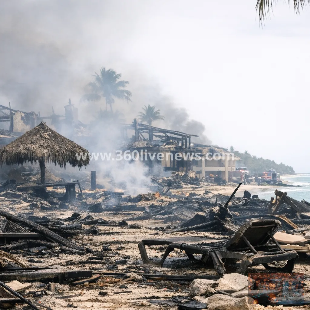 Italian tourist dies as fire heavily damages Dominican Republic resort in Bayahibe