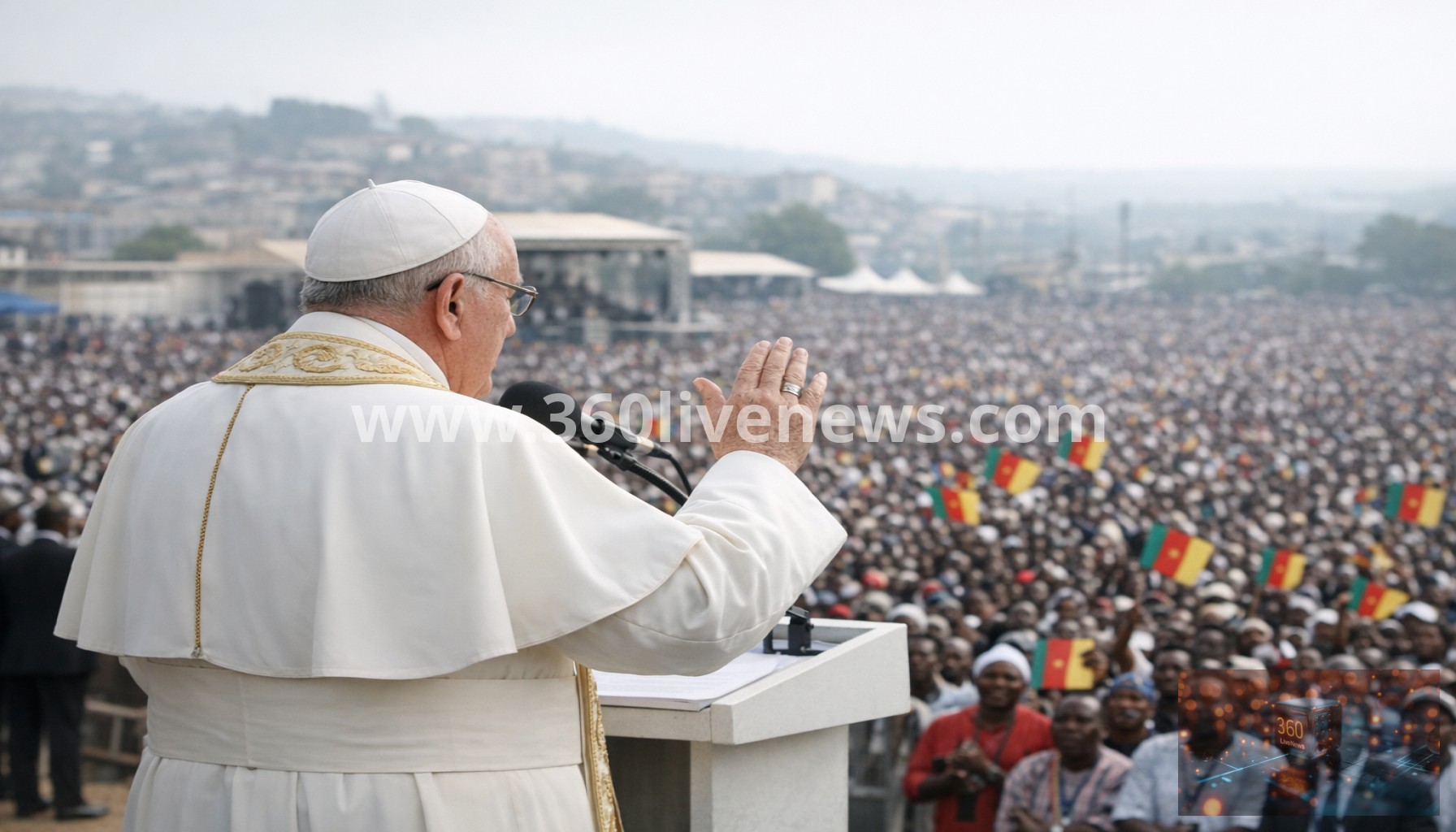 Pope Leo XIV urges peace and denounces tyranny in Cameroon