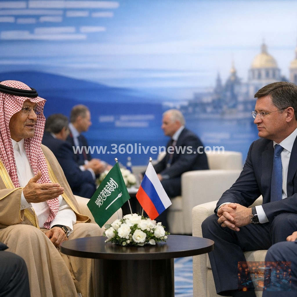 Saudi and Russian officials call for stability in energy markets at St Petersburg forum