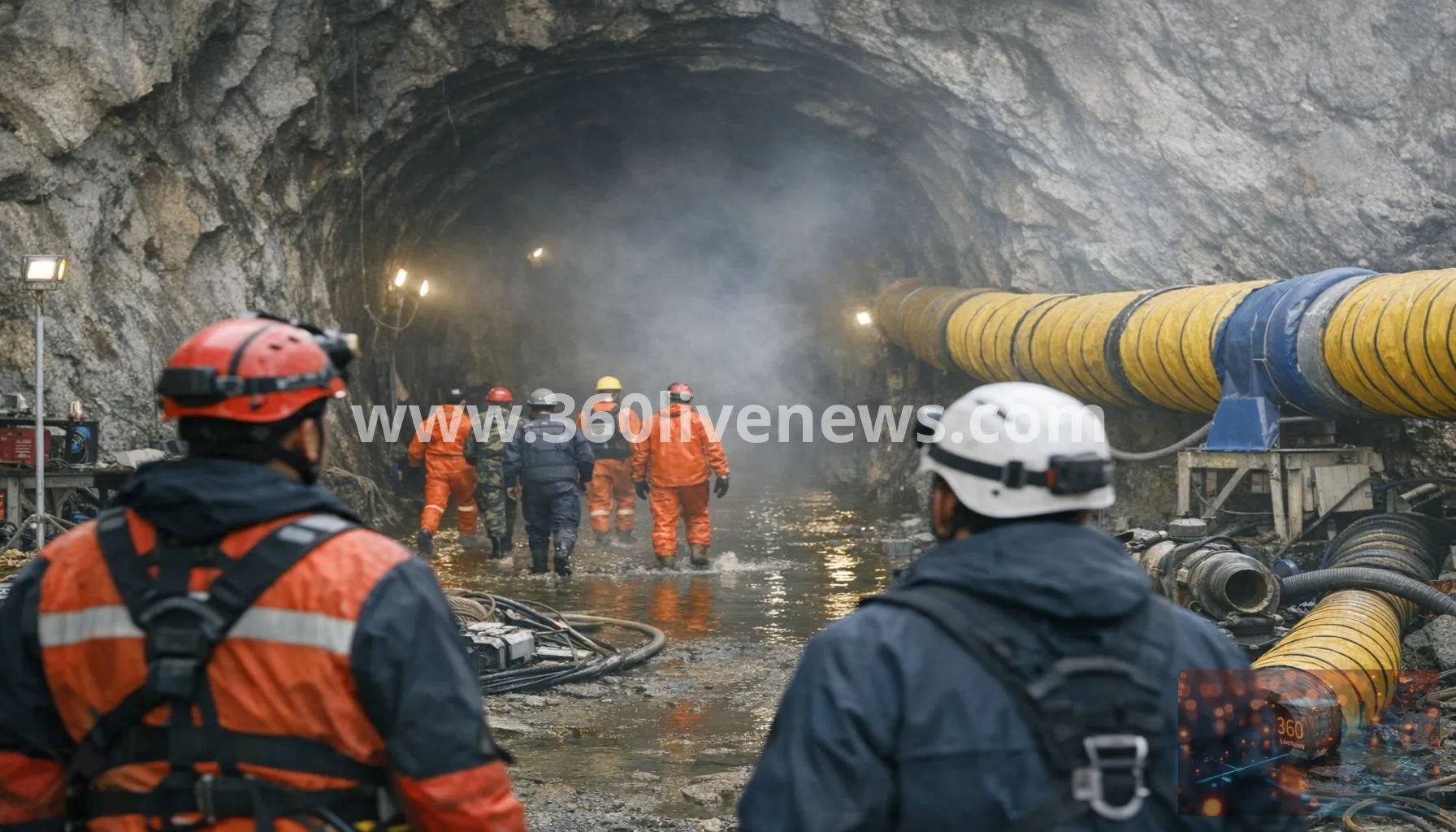 Fresh air found in Nepal hydropower tunnels as rescue teams search for trapped workers