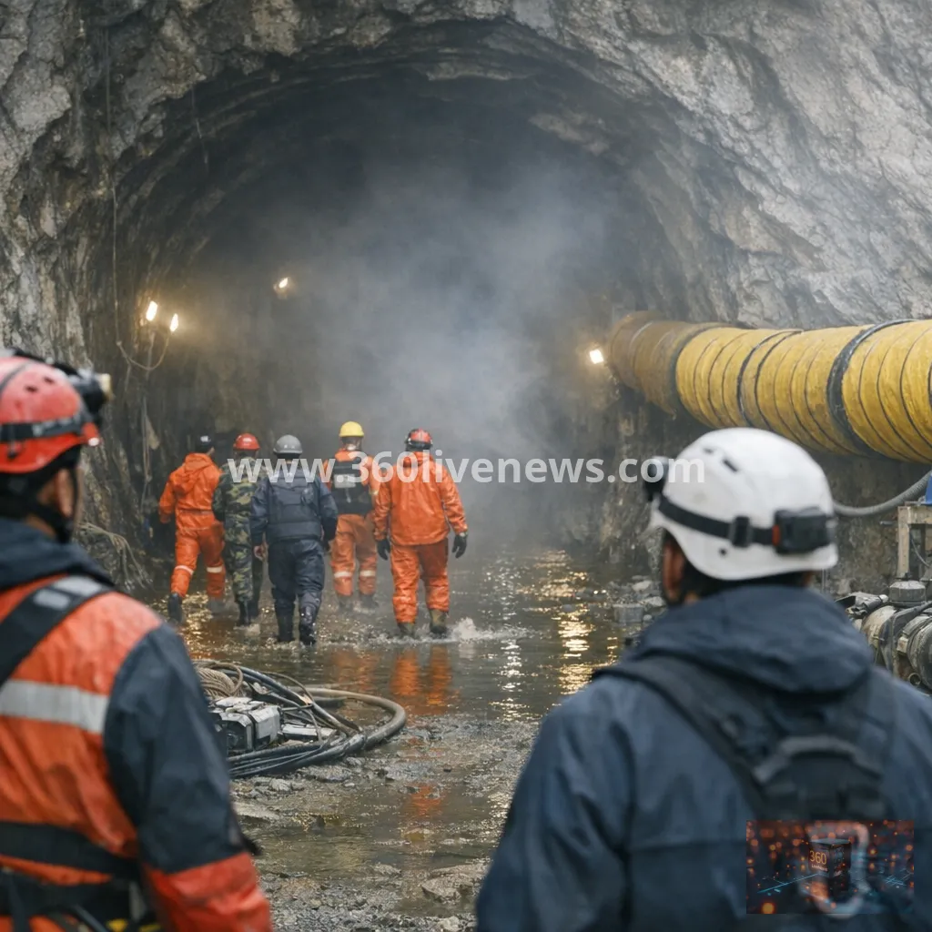 Fresh air found in Nepal hydropower tunnels as rescue teams search for trapped workers