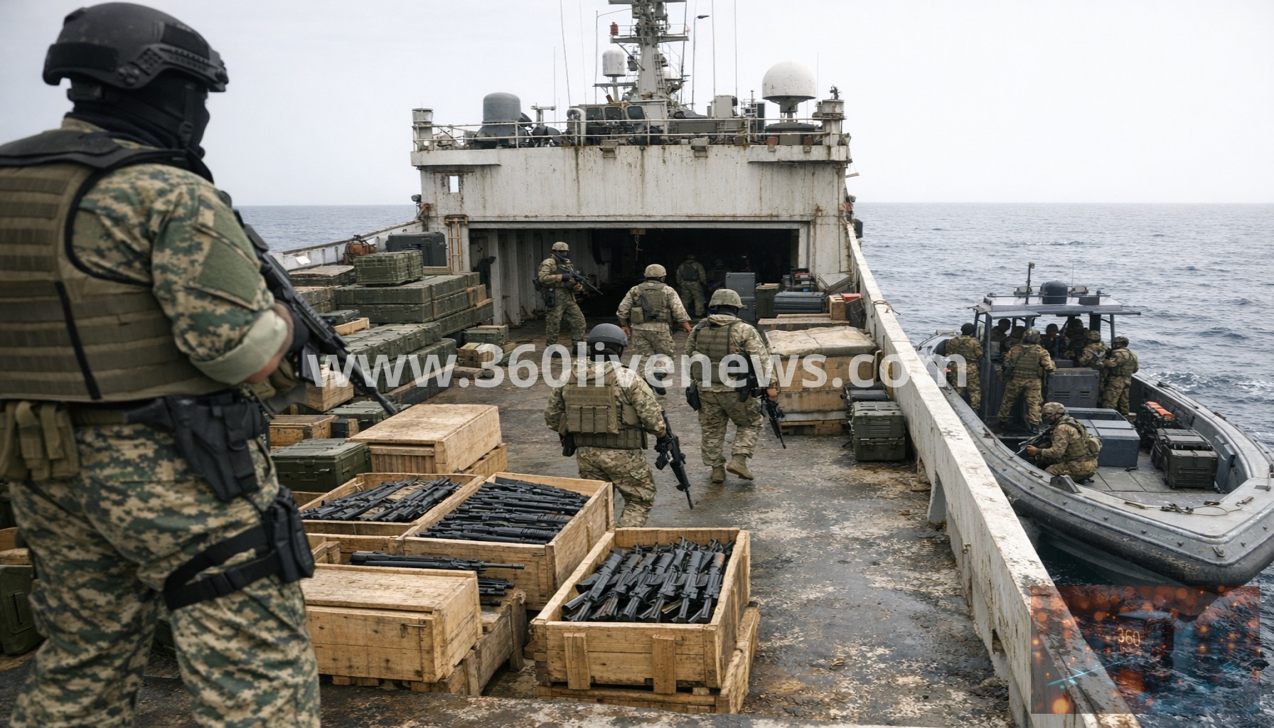 Iran reportedly seizes vessel described as floating armoury in Gulf of Oman