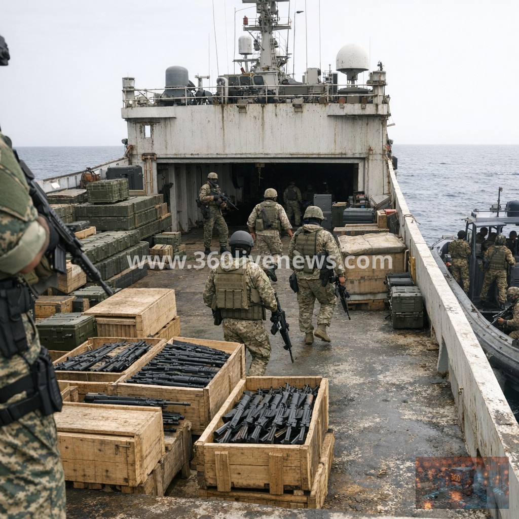 Iran reportedly seizes vessel described as floating armoury in Gulf of Oman