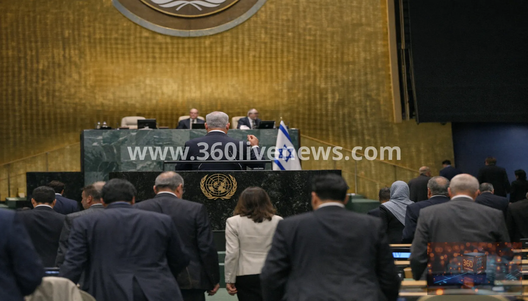 Netanyahu speech at UN sparks walkout and genocide dispute in New York