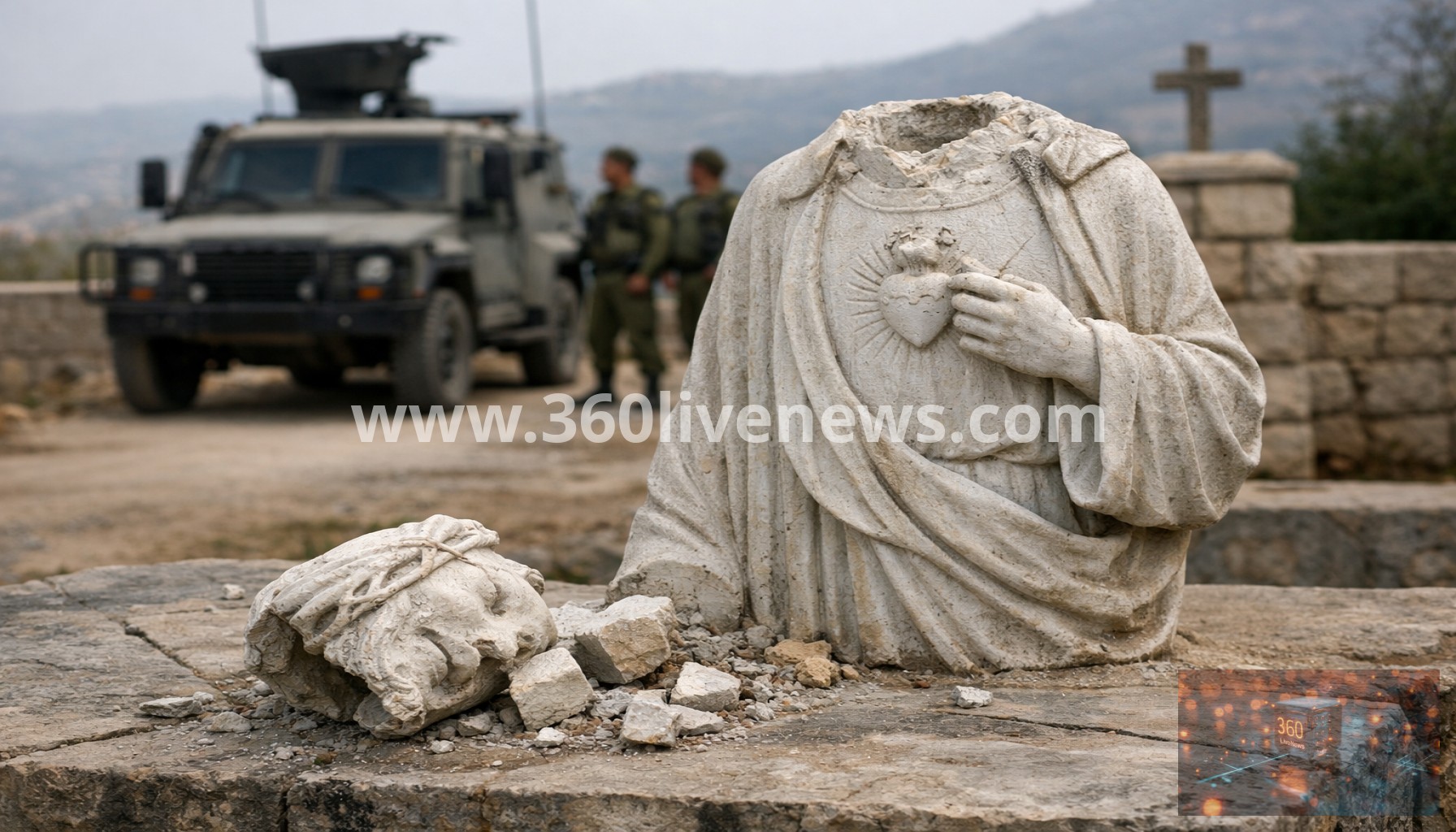 Israeli army jails two soldiers for smashing head of Jesus statue in southern Lebanon