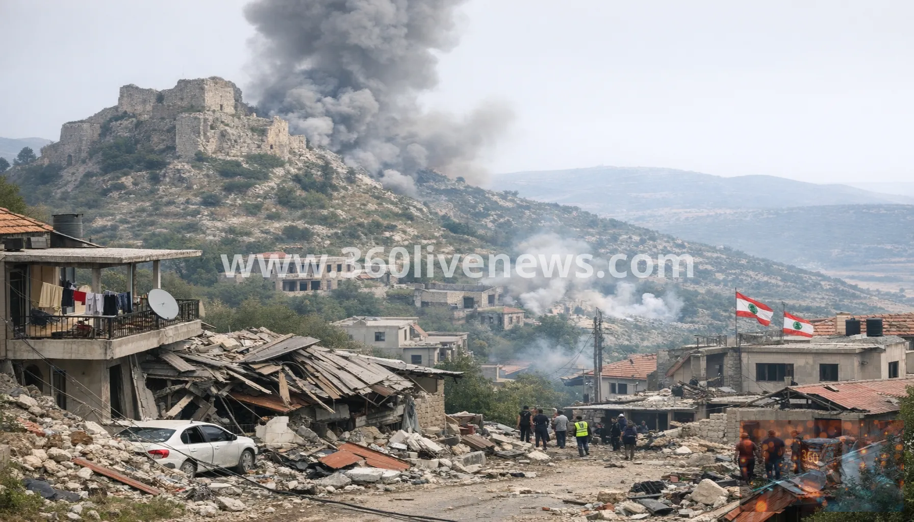 Israeli detonations near Beaufort Castle damage homes in southern Lebanon