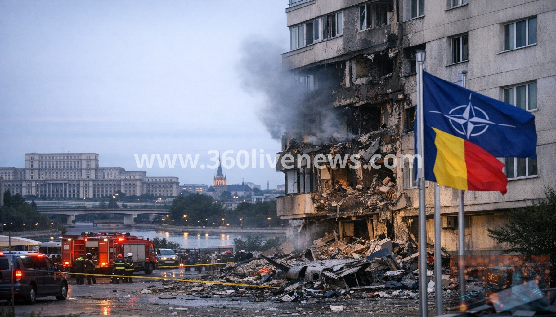 Romania says drone crashes into apartment building, wounding two and prompting NATO condemnation