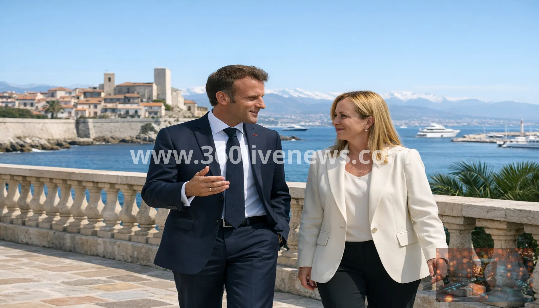 Macron hosts Meloni in first bilateral summit on the French Riviera