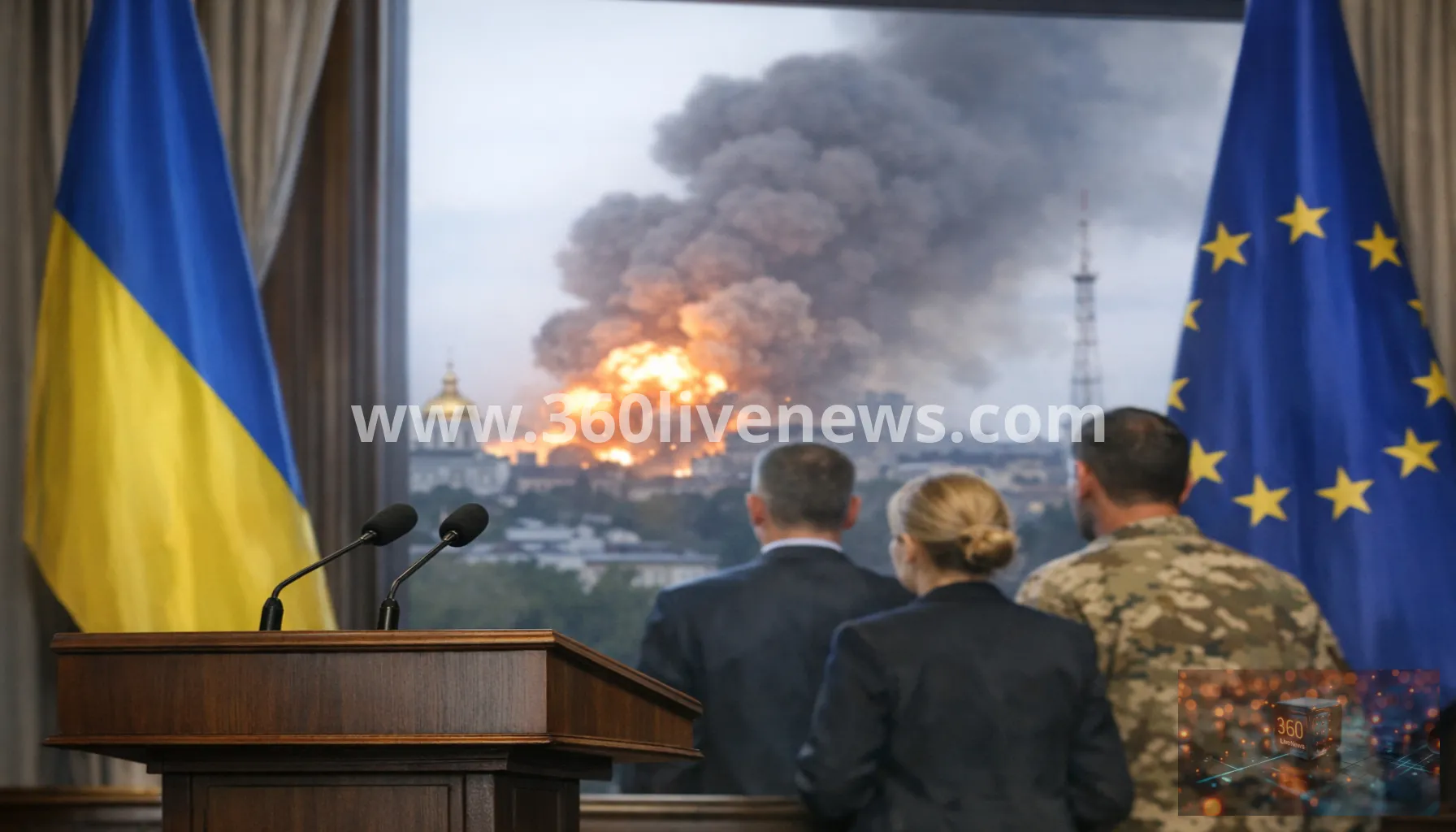 Explosions heard in Kyiv after ballistic missile warning