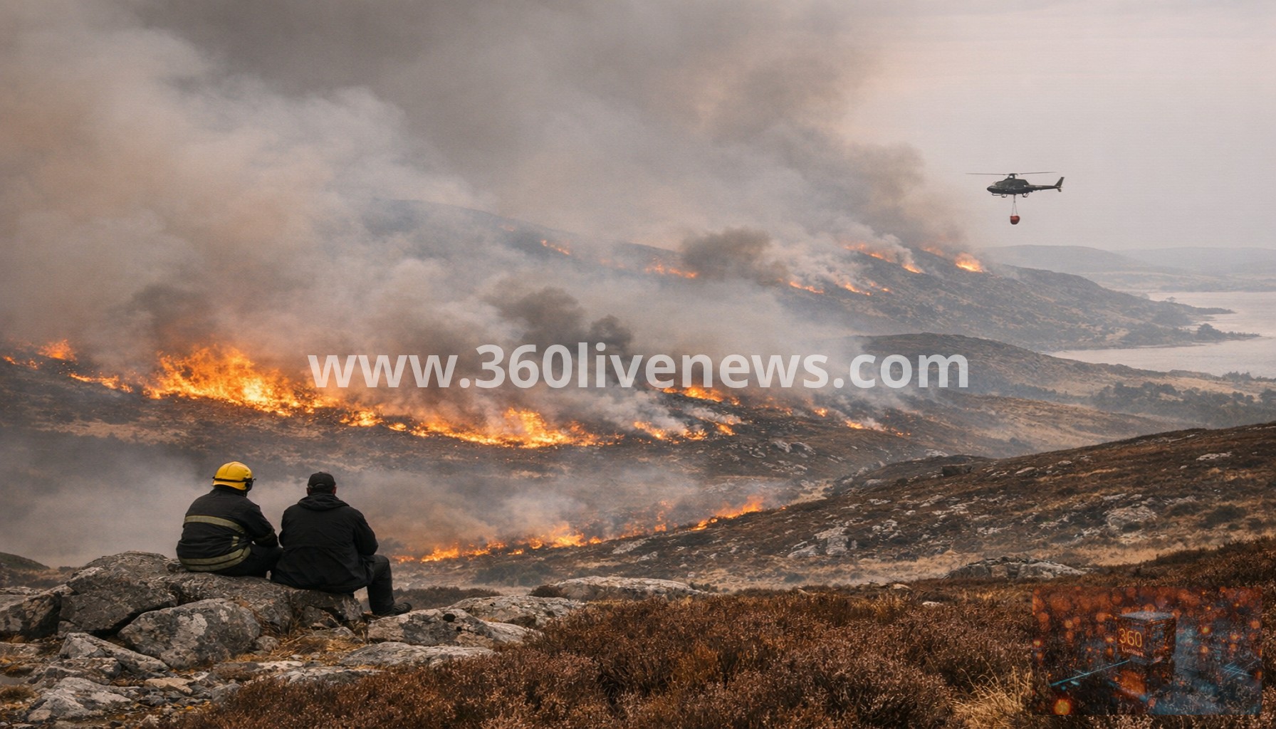 Series of wildfires across Scotland amid extreme alert