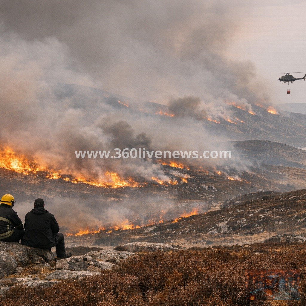 Series of wildfires across Scotland amid extreme alert