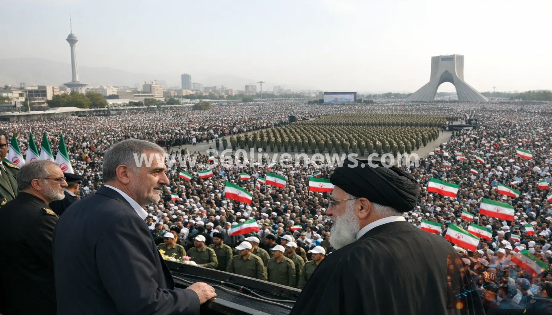 Tehran rally draws hundreds of thousands as Iran unveils new volunteer force