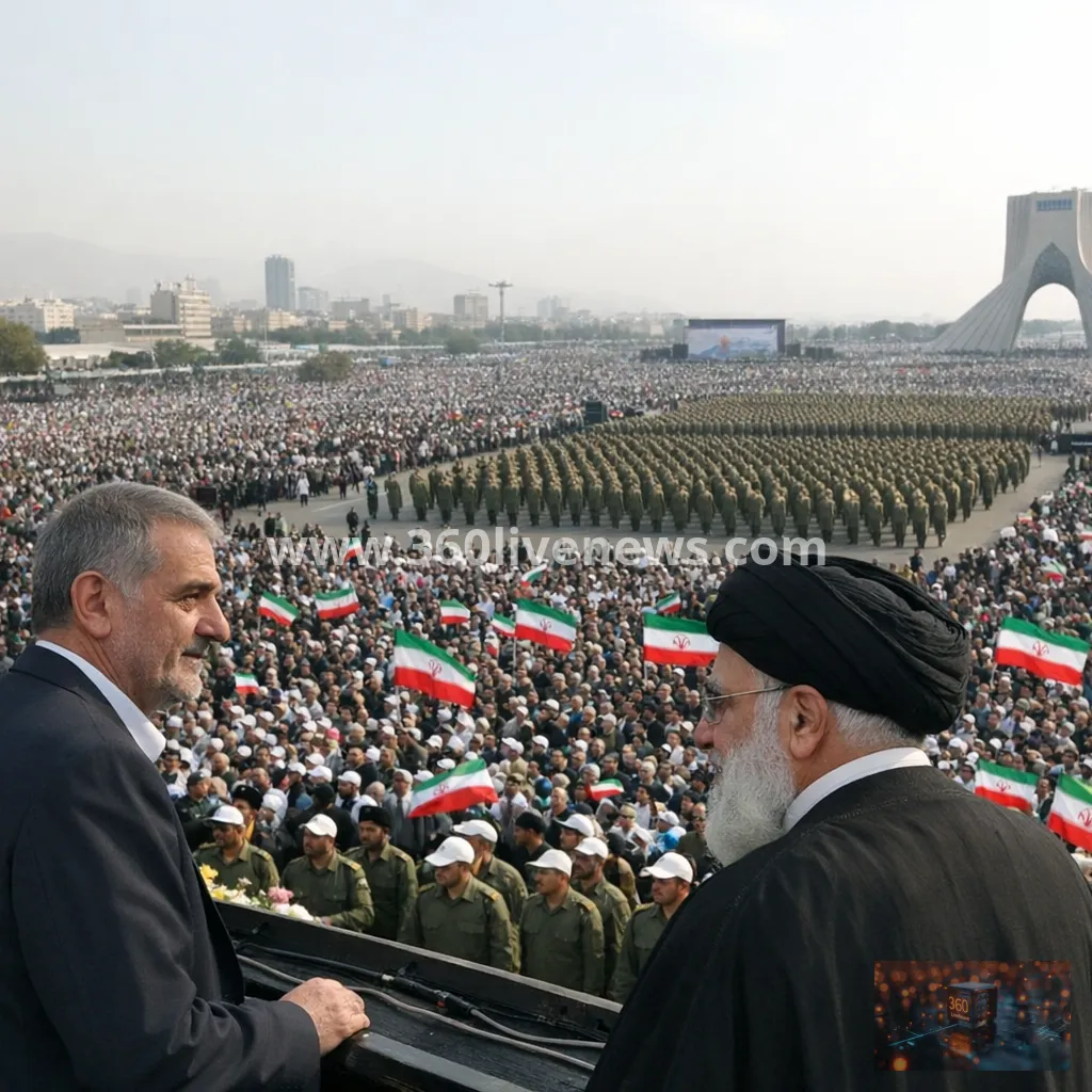 Tehran rally draws hundreds of thousands as Iran unveils new volunteer force