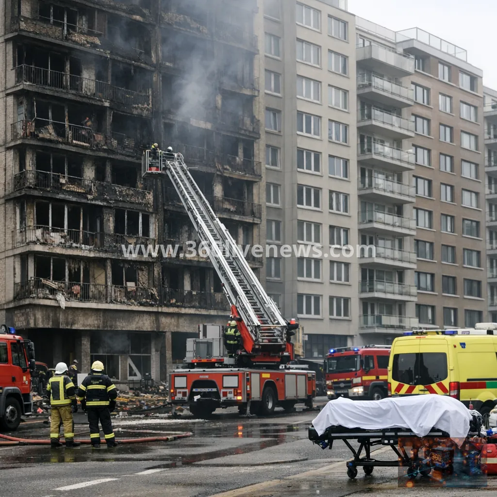 At least six dead after fire in Antwerp apartment block