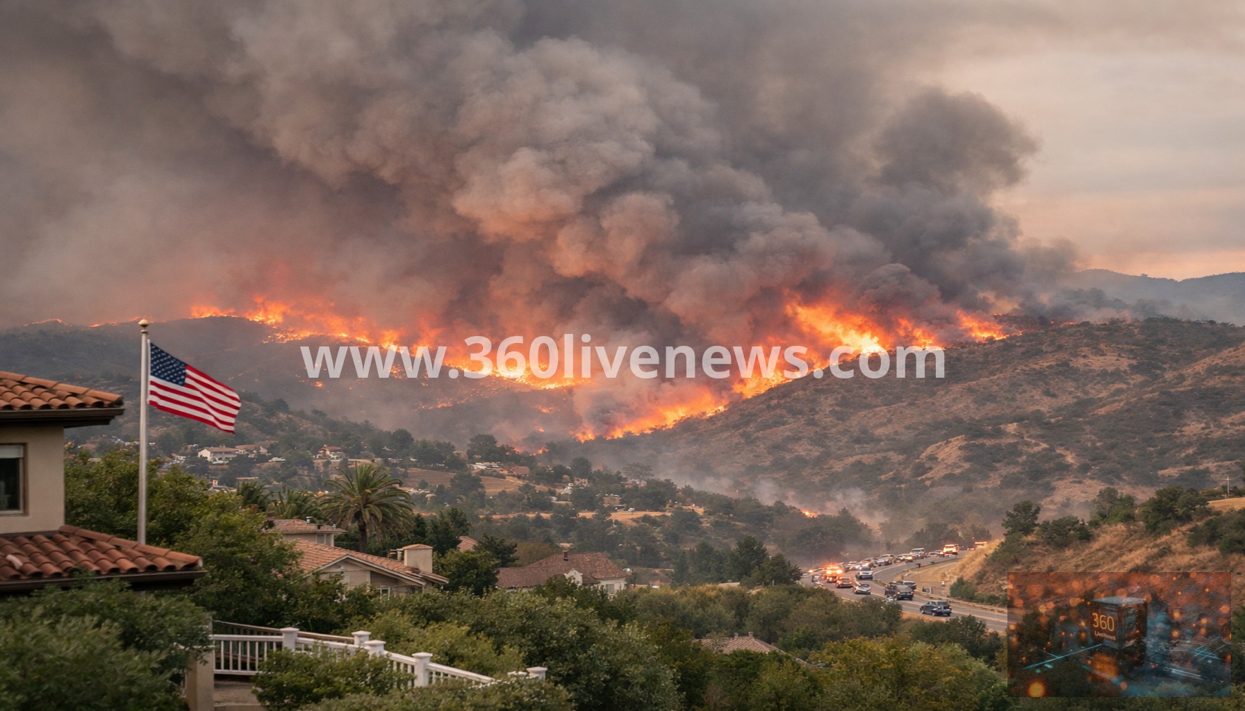 Fast-moving wildfire in Southern California hills prompts evacuations near Thousand Oaks