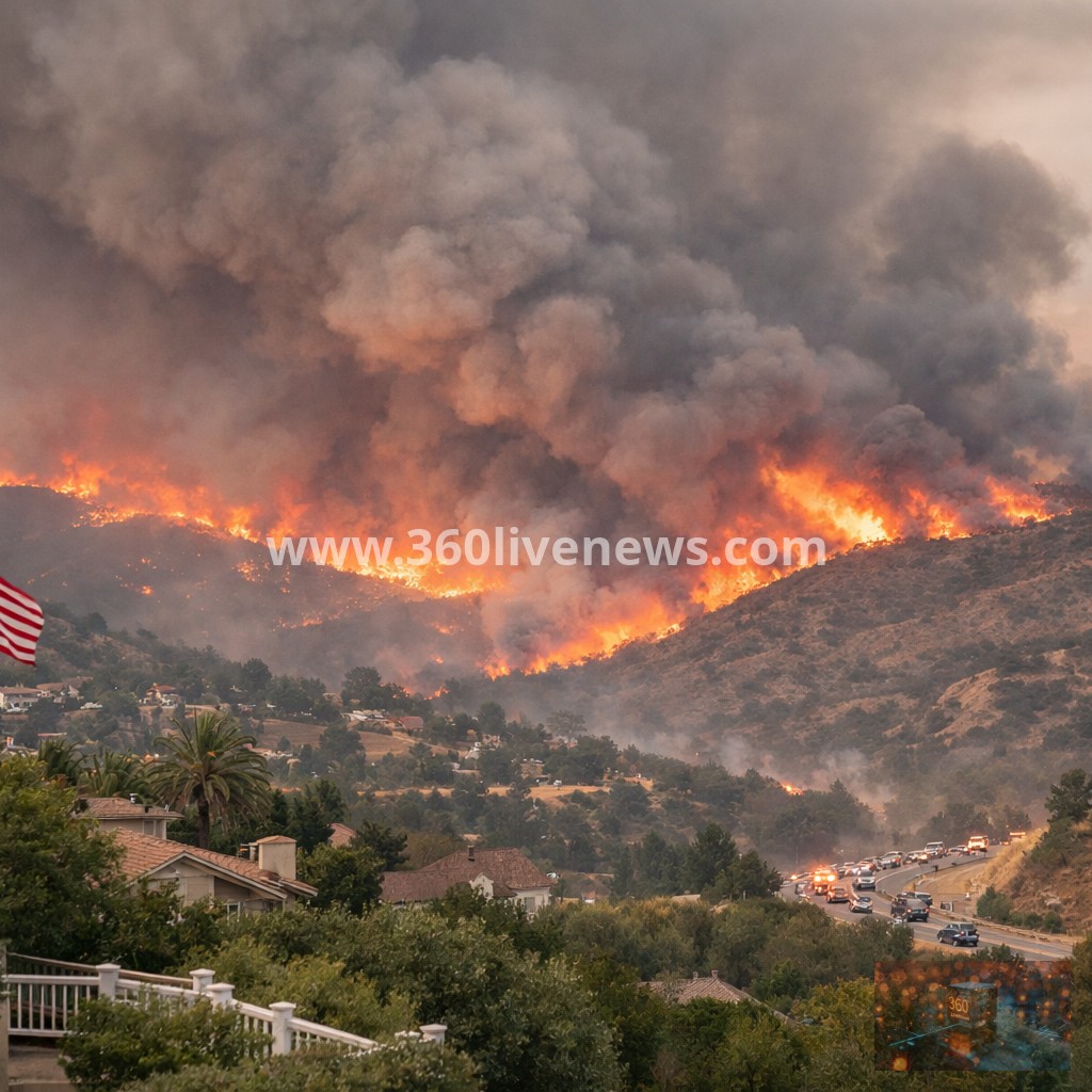 Fast-moving wildfire in Southern California hills prompts evacuations near Thousand Oaks