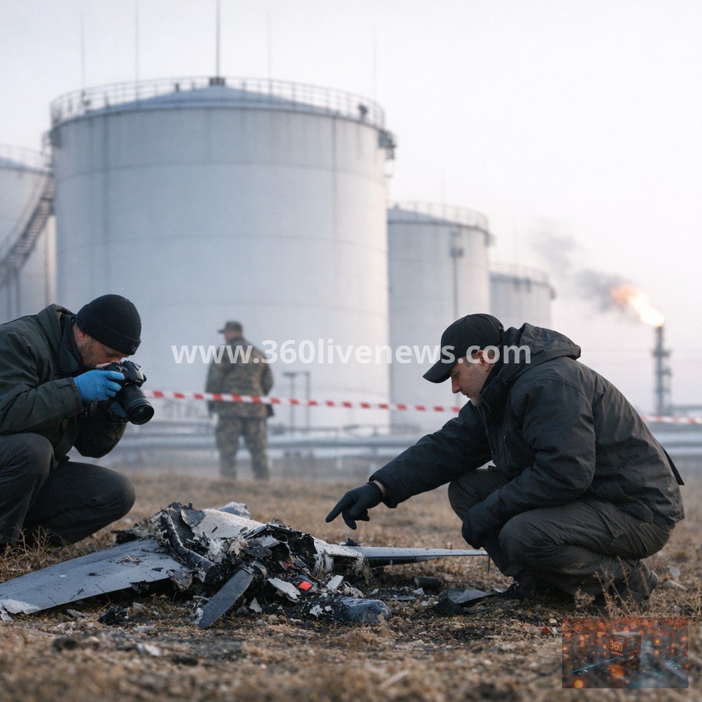 Latvia investigates drones that entered from Russia and crashed near oil tanks