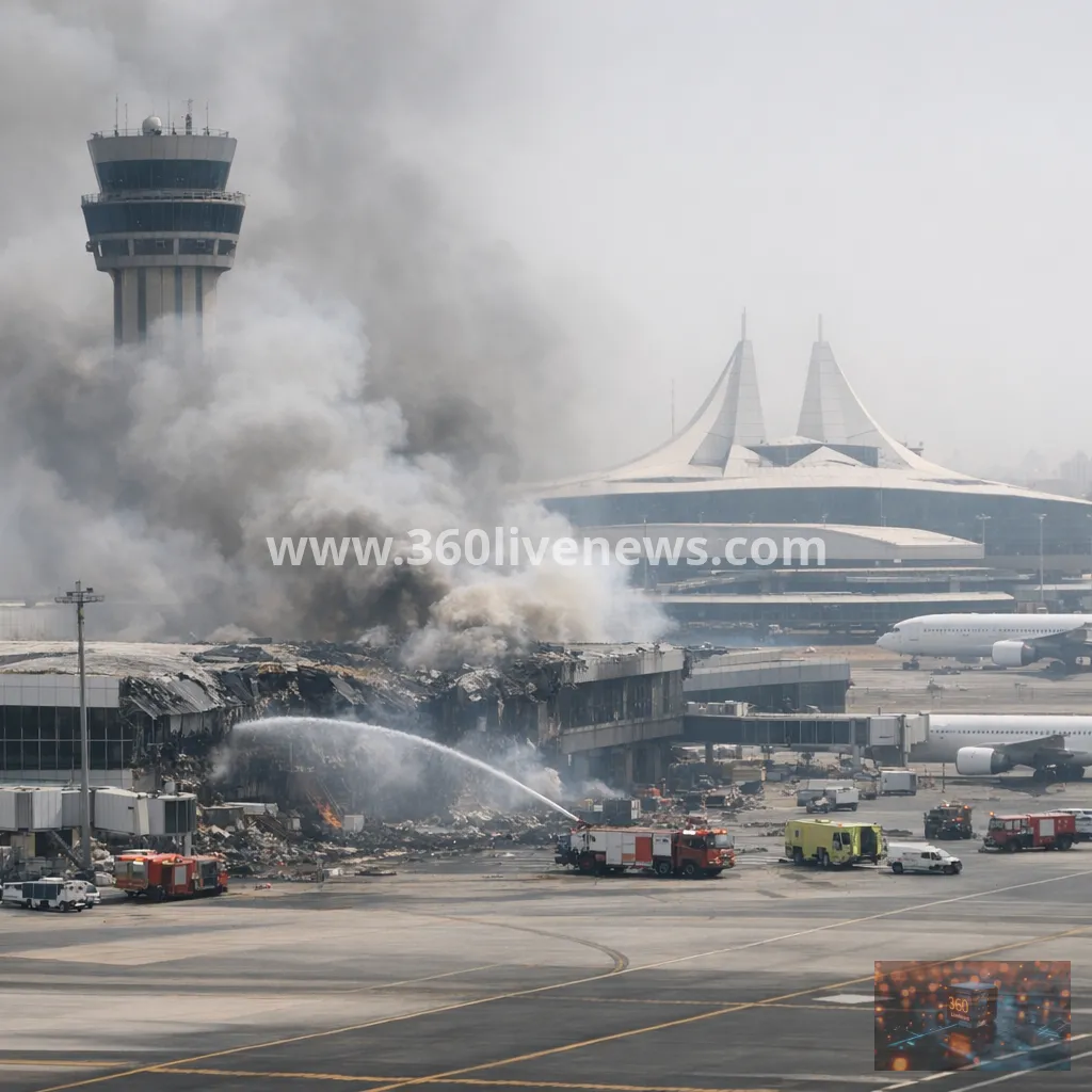 Kuwait airport hit by drones, killing one and halting flights