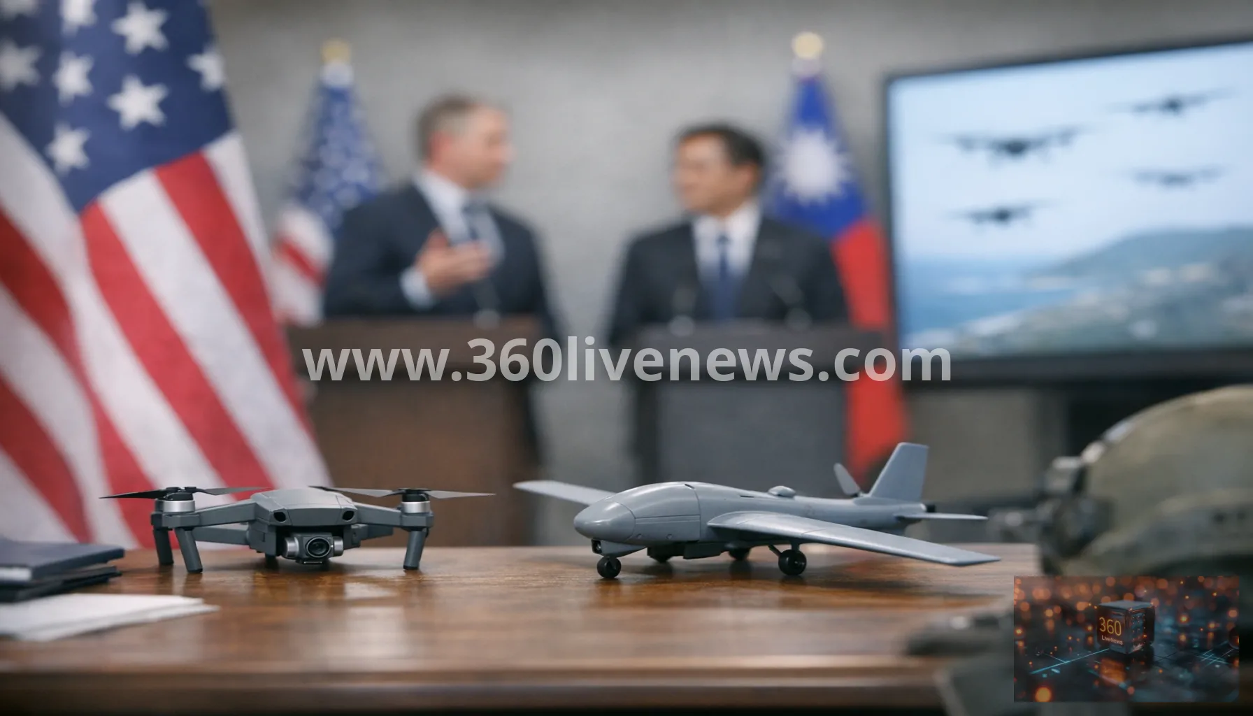 US diplomat urges Taiwan to build a dense drone force to deter conflict