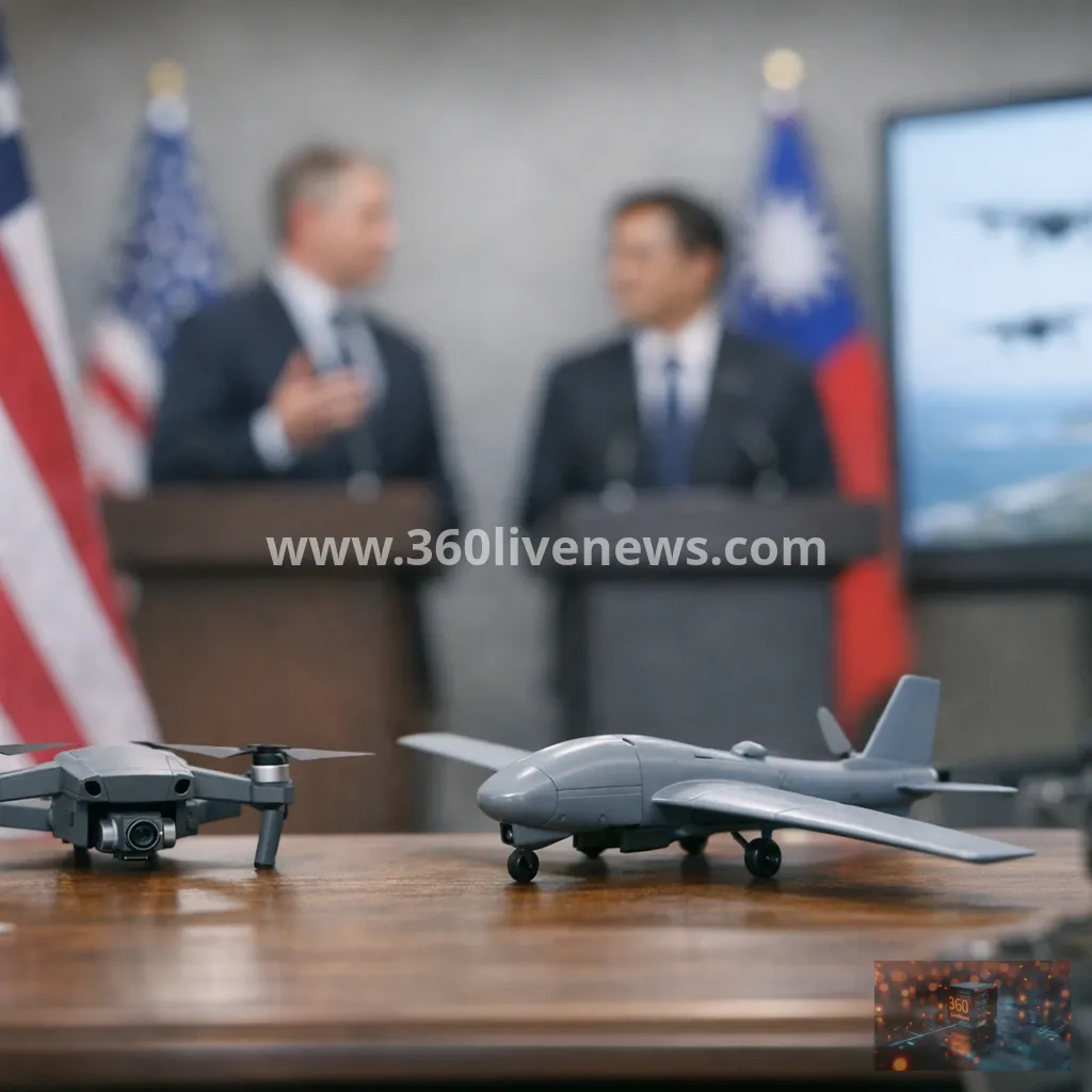 US diplomat urges Taiwan to build a dense drone force to deter conflict