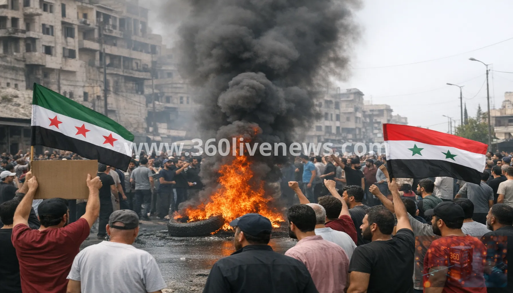 Protests erupt across Syria over fuel price increases