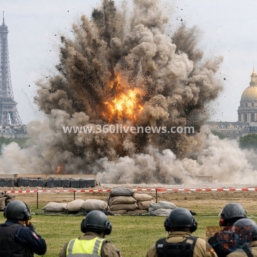 WWII Bomb Destroyed in Controlled Explosion in Paris