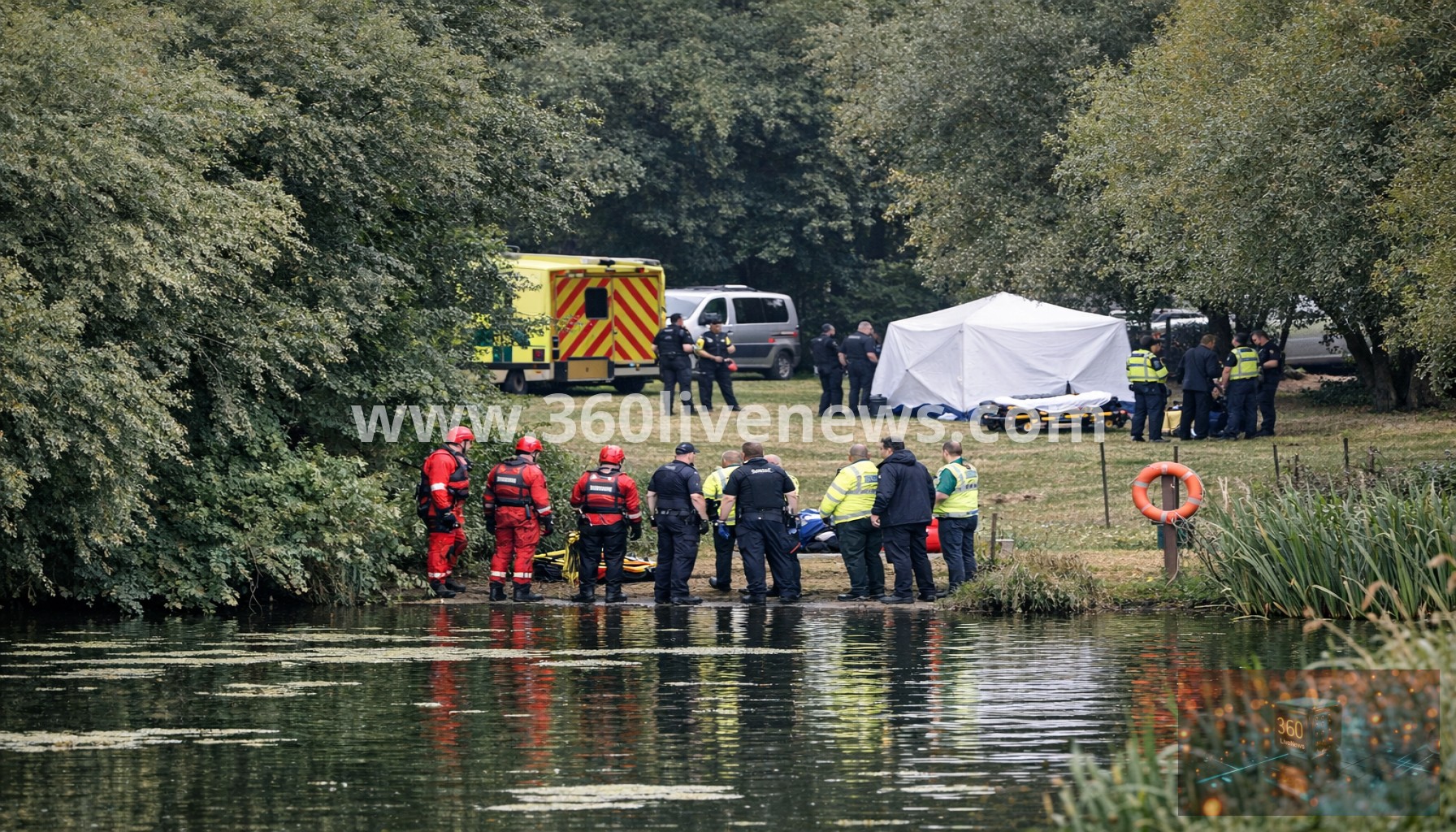 Woman and child drown in west London park
